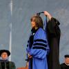Deborah Jackson receiving degree